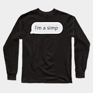 Simp Long Sleeve T-Shirt